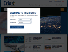 Tablet Screenshot of iris-biotech.de